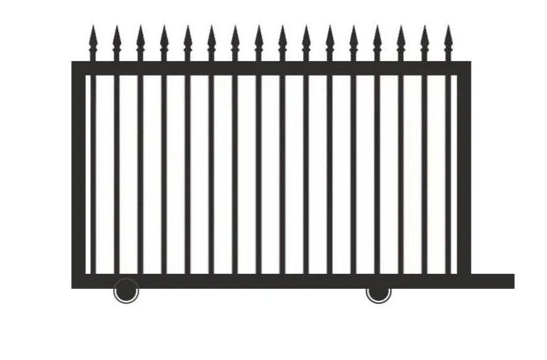 SPEAR TOP FENCE SLIDING GATE