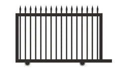 SPEAR TOP FENCE SLIDING GATE