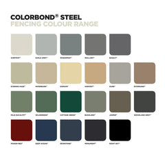 COLORBOND FENCE SHEETS- SAMFORT