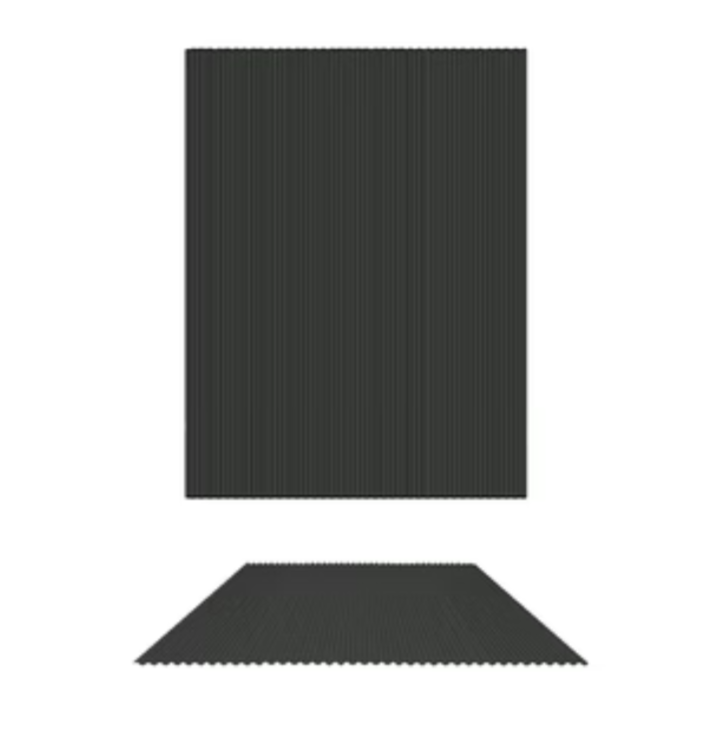 MINI CORRUGATED SHEETS- WOODLAND GREY