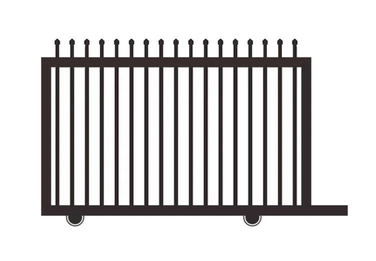 PUNCHED & CRIMPED TOP SLIDING GATE
