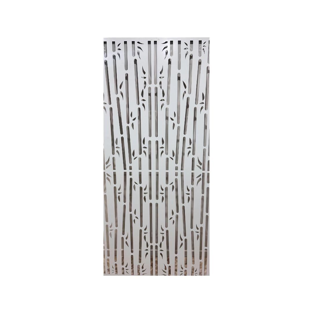 METAL GARDEN SCREEN BAMBOO GROVE- SURFMIST