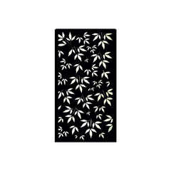 METAL DECORATIVE SCREEN LEAF- BLACK